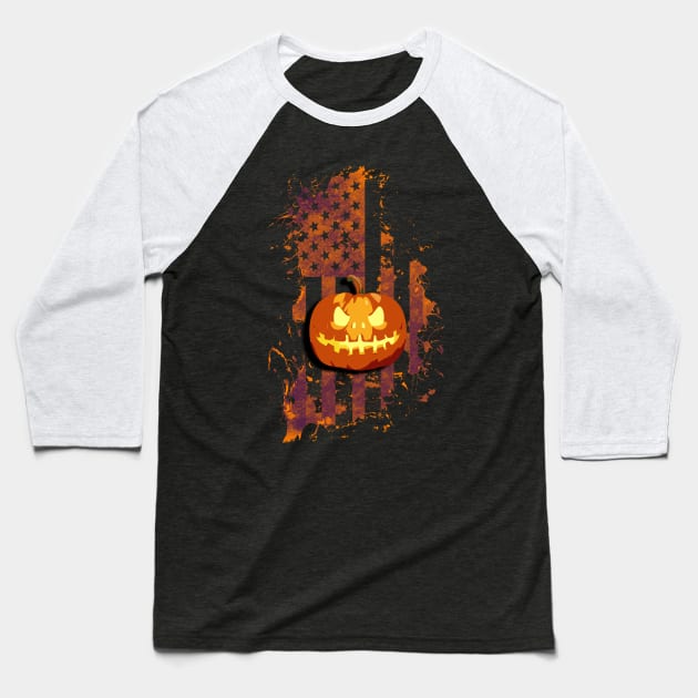 Happy Halloween Collection Baseball T-Shirt by adityawagaskar